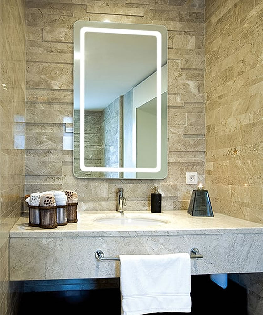 Aria LED Backlit Bathroom Mirror – 4 Sizes Available - Electric Mirror