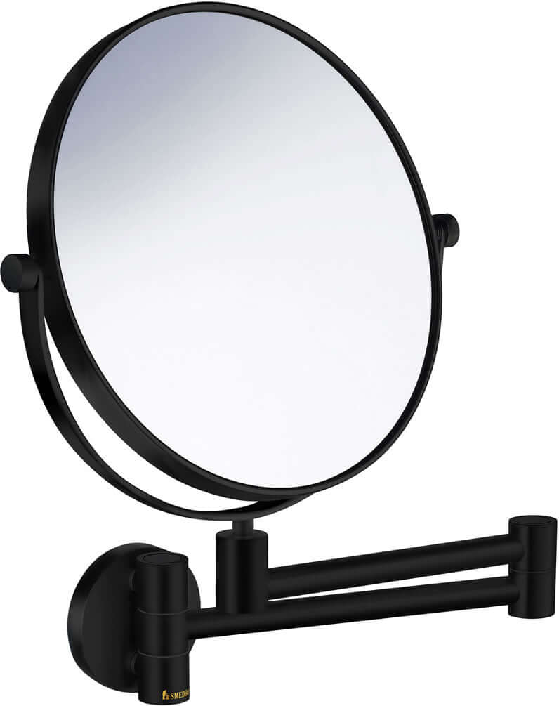 5x/1x Reversible Wall Makeup Mirror – Black or Chrome - SMEDBO - Perfect Makeup Mirrors