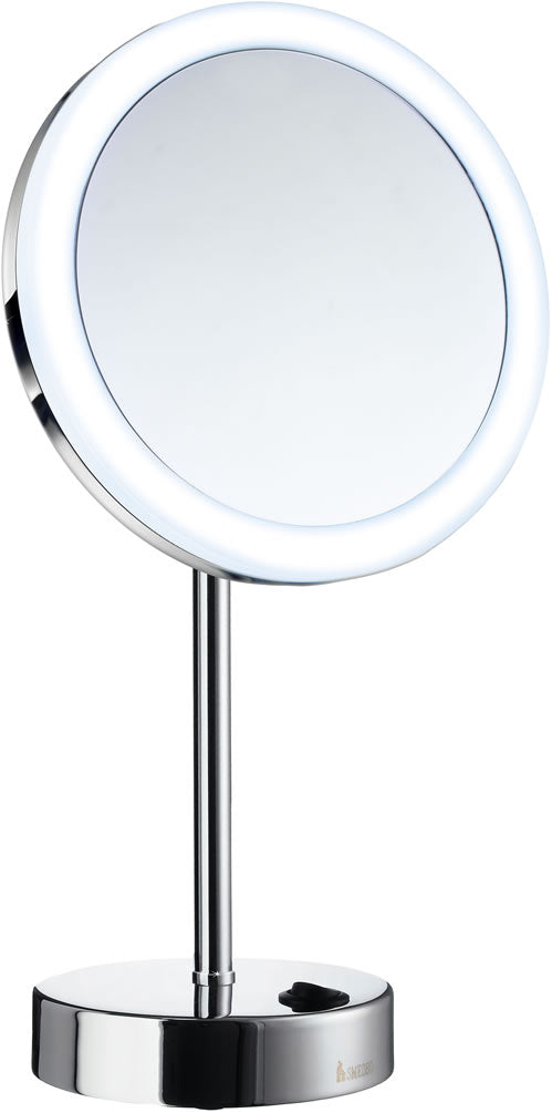 Smedbo Outline 5x Lighted Makeup Mirror, 3 Finishes