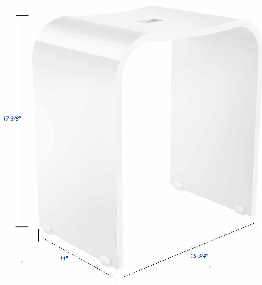 Smedbo shower chari dimensions.