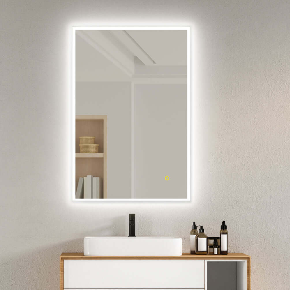 Altair Aurora Frameless Anti-Fog Dimmable LED Vanity Mirror, 3 Sizes
