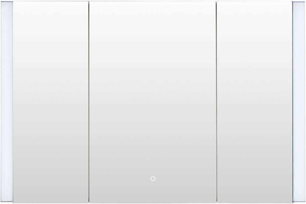 Altair Serra 3-Door Mirrored LED Side-Lit Surface-Mount Medicine Cabinet