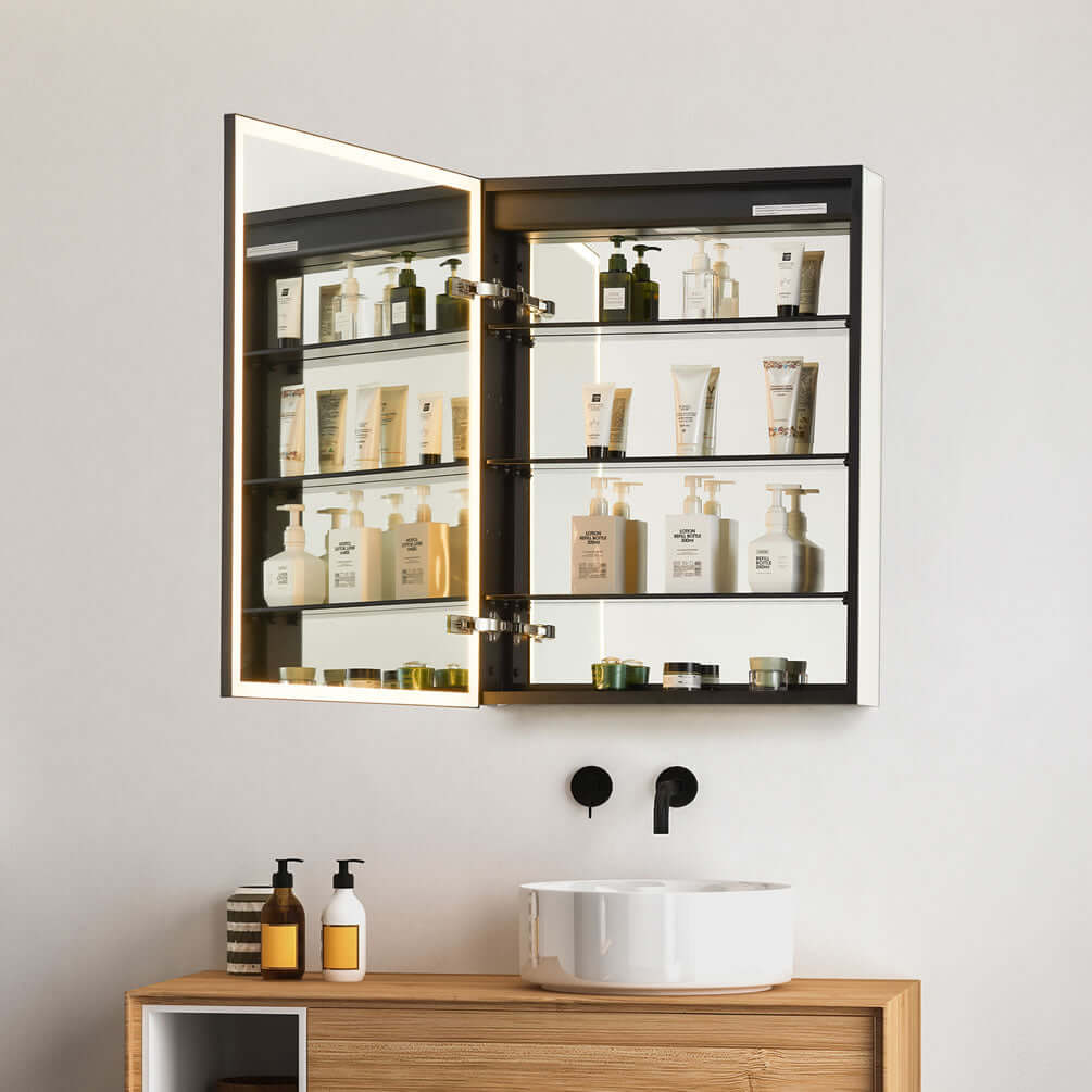 Altair Fenice Mirrored LED Surface-Mount or Recessed Medicine Cabinet