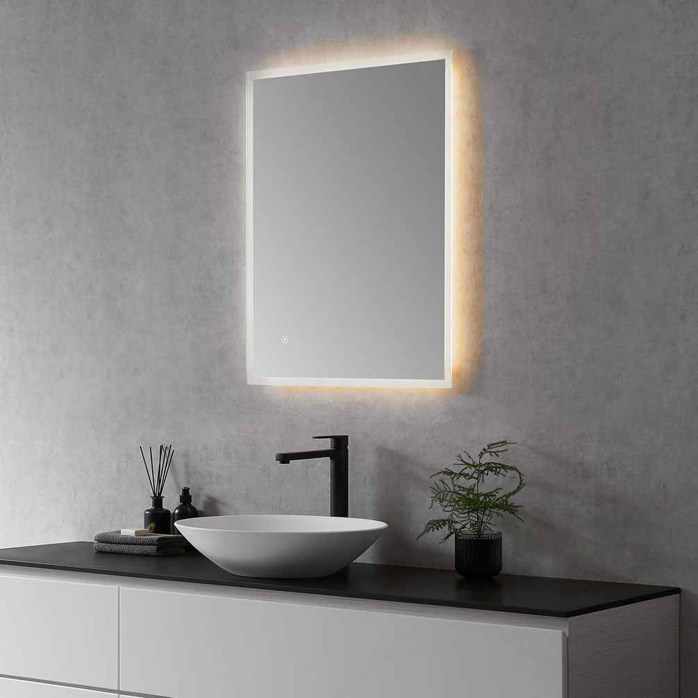 Cassano 24" and 36" Anti-Fog Dimmable Bathroom LED Vanity Mirrors - Altair Design - Perfect Makeup Mirrors