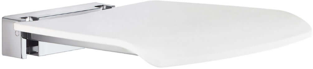 Smedbo White Folding Shower Seat - Wet