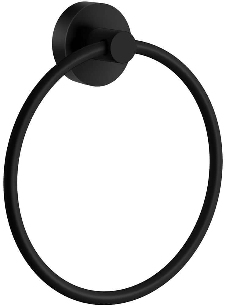 Home Towel Ring, Matte Black or Brushed Brass - SMEDBO - Perfect Makeup Mirrors