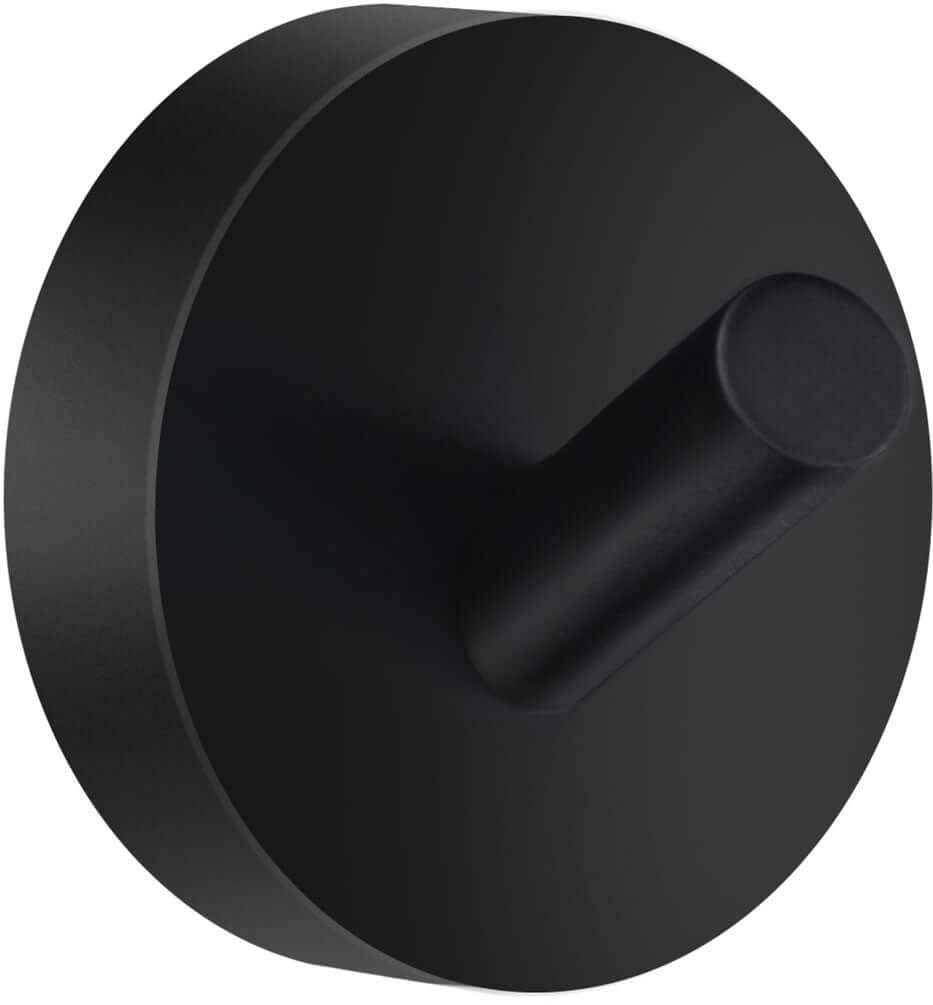 Smedbo Home Collection Solid Brass Towel Hook, Matte Black