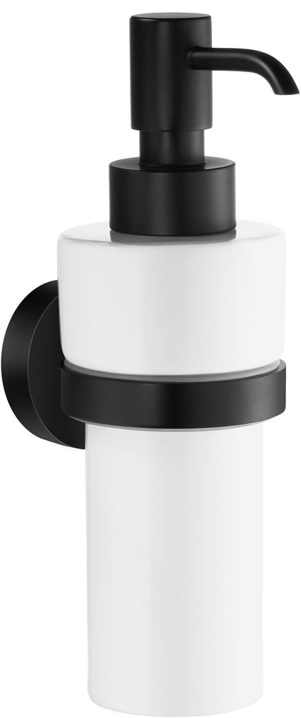 Porcelain Pump Soap Dispenser – Black/Brass - SMEDBO - Perfect Makeup Mirrors