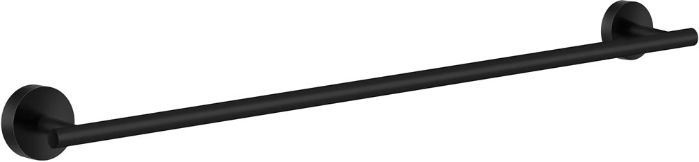 Home 25" Solid Brass Towel Rail, Black/Brass - SMEDBO - Perfect Makeup Mirrors