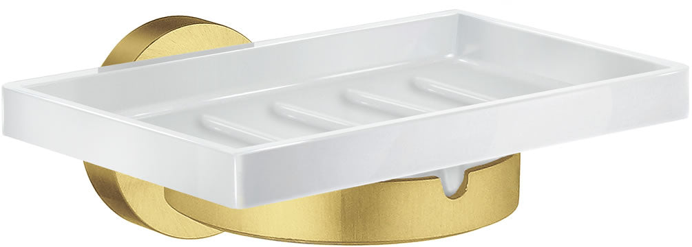 Wall-Mount Soap Dish – Brass, Black or Chrome - SMEDBO - Perfect Makeup Mirrors