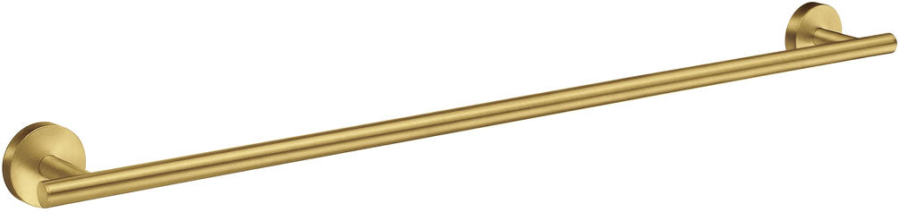 Home 25" Solid Brass Towel Rail, Black/Brass - SMEDBO - Perfect Makeup Mirrors