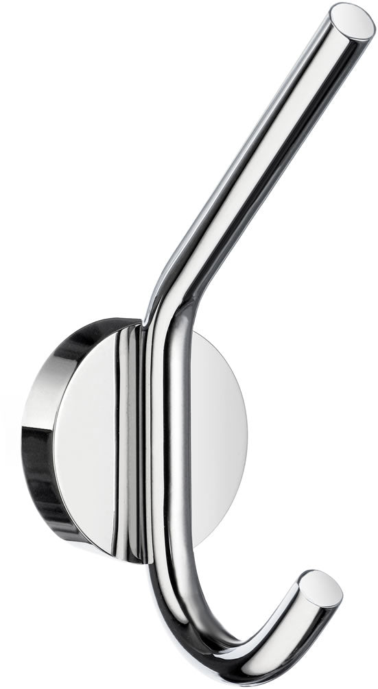 Home Collection Bathrobe Hooks, Brushed Nickel, Polished Chrome - SMEDBO - Perfect Makeup Mirrors