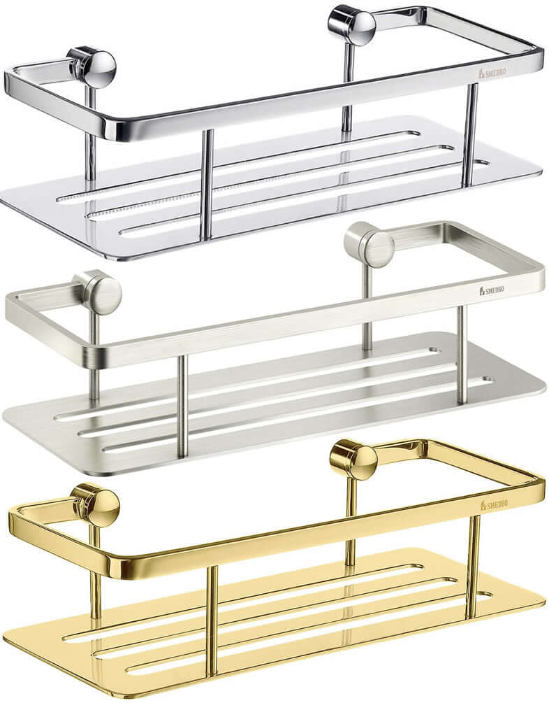 Smebo 3001 series 10" Solid Brass Shower Baseket: Polished Chrome, Brushed Nickel, and Polished Brassin