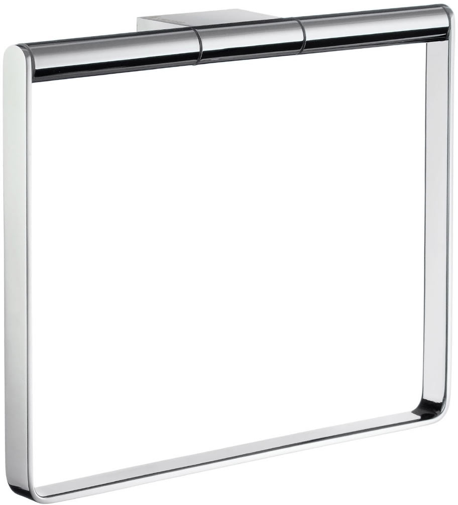 AIR Collection Solid Brass Towel Ring, Polished Chrome - SMEDBO - Perfect Makeup Mirrors