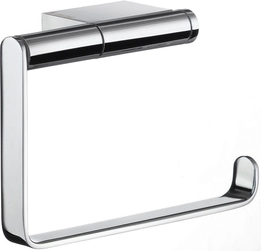 AIR Collection Solid Brass Toilet Roll Holder, Polished Chrome - SMEDBO - Perfect Makeup Mirrors