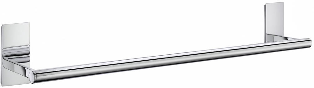 POOL Collection 18" and 25" Solid Brass Towel Rails, Polished Chrome - SMEDBO - Perfect Makeup Mirrors