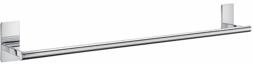 POOL Collection 18" and 25" Solid Brass Towel Rails, Polished Chrome - SMEDBO - Perfect Makeup Mirrors