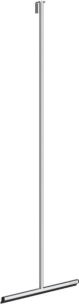 48" Shower Squeegee with Self Adhesive Hook, Stainless Steel or Black - SMEDBO - Perfect Makeup Mirrors