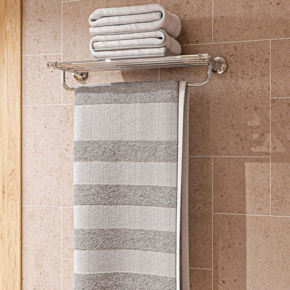 23" Traditional Towel Bar and Shelf, Polished Chrome - Alfi Brand