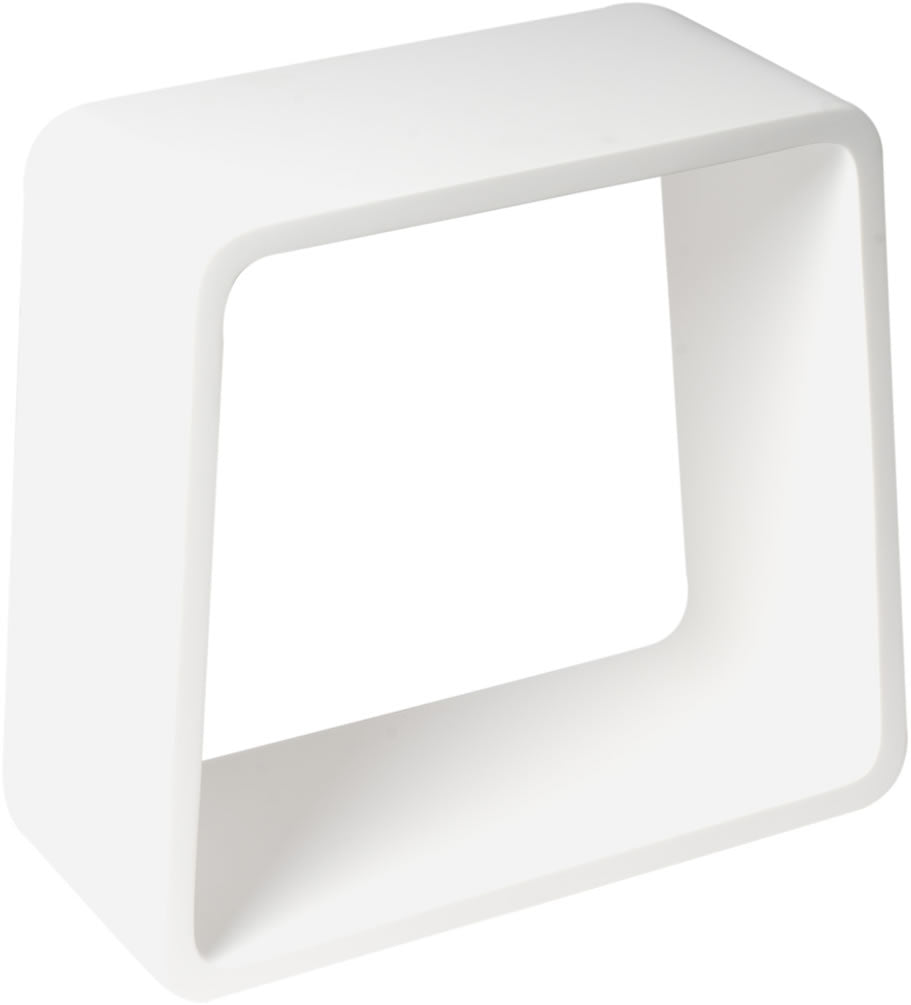 ABST55 Solid Surface Resin Bathroom/Shower Stool - Matte White or Matte Black - ALFI brand - Perfect Makeup Mirrors