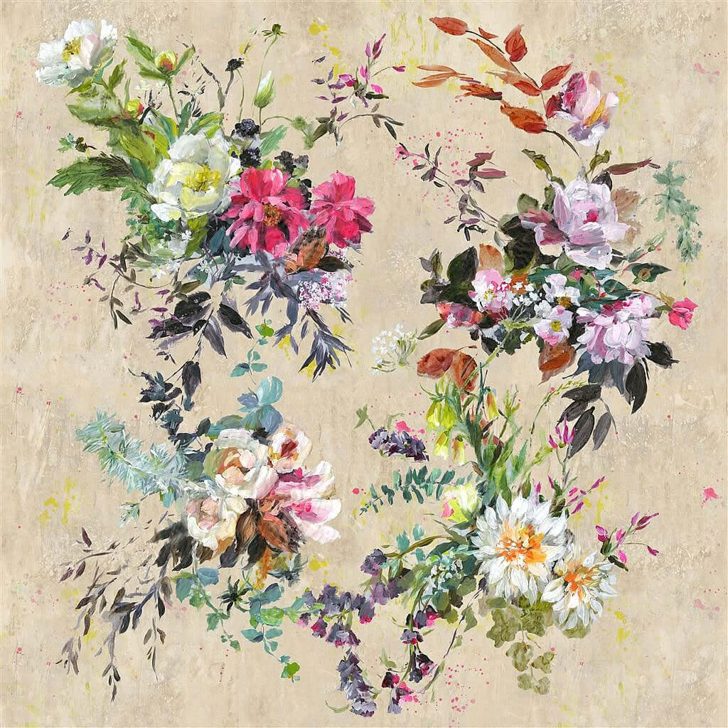 Aubriet Fuchsia Linen Shower Curtain - Designers Guilt