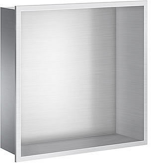 SMEDBO Stainless 12" x 12" Steel Shower Niche - Brushed Stainless or Matte Black