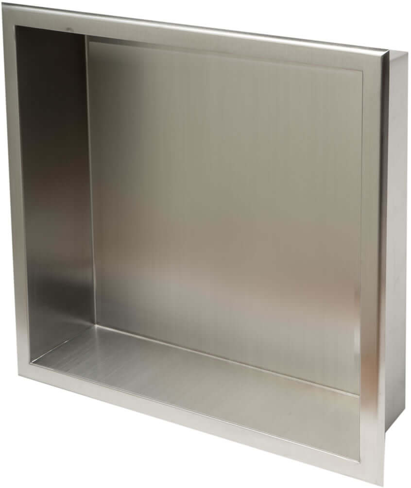 Alfi brand 16"x16" Brushed Stainlesss Steel Bathoom & Shower Niche