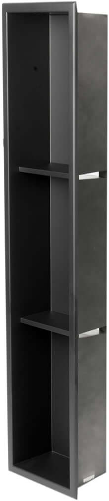 Stainless Steel Matte Black Shwoer/Bathroom Niche 8" x 36"