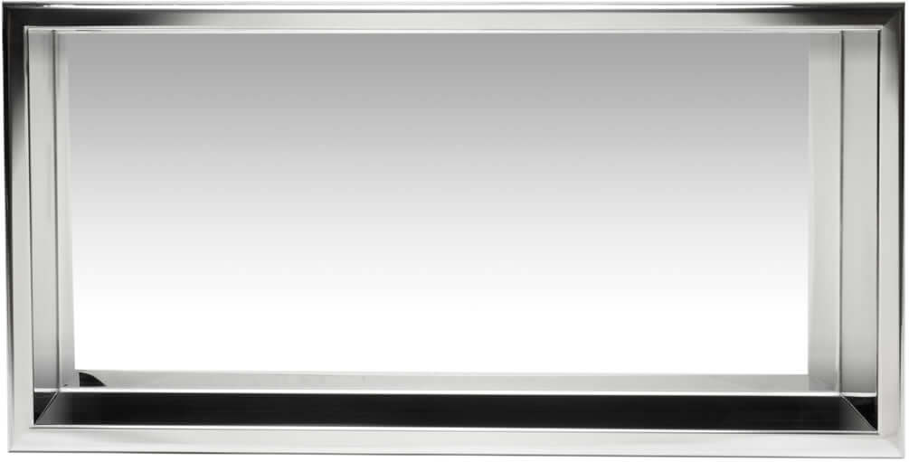 Polished Stainless Steel 24" x 12" x 4" Bathroom/Shower Niche