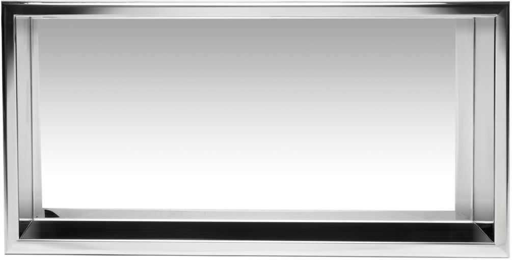 24" x 12" Stainless Steel Shower Niche - Polished or Brushed - ALFI brand - Perfect Makeup Mirrors