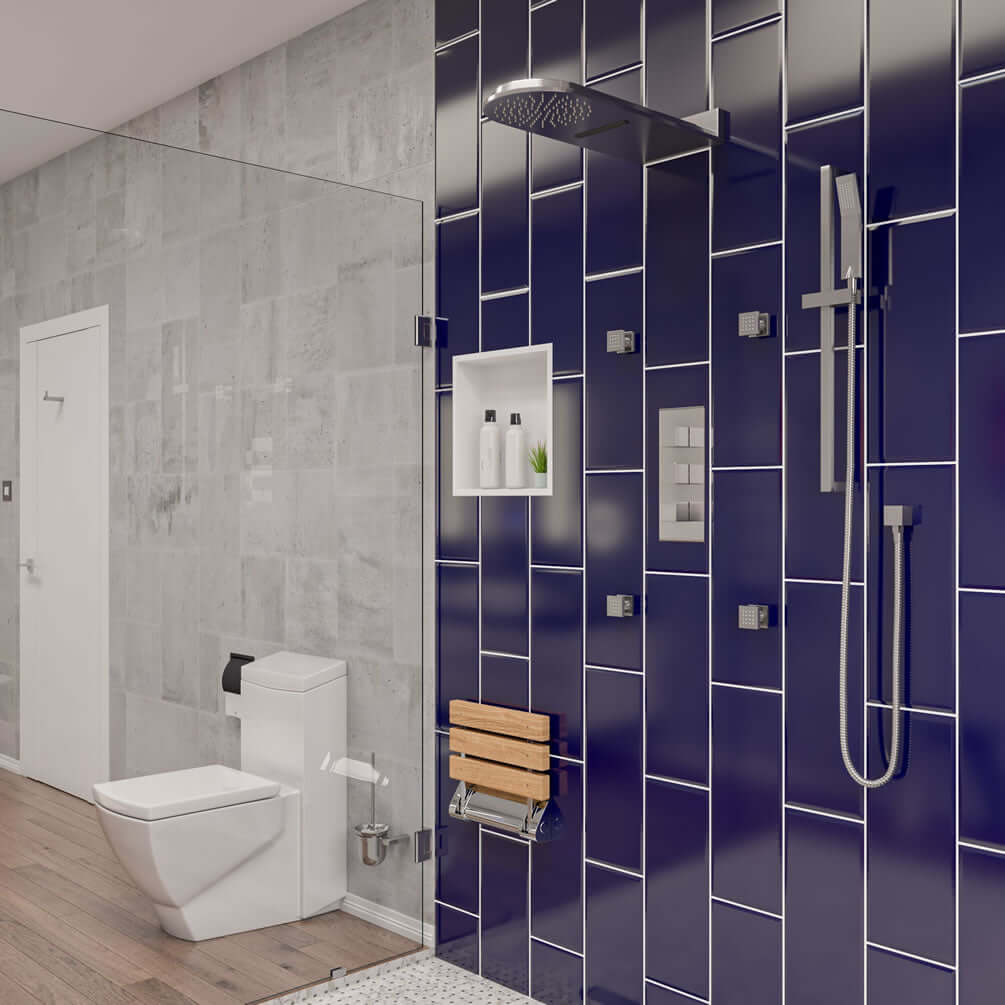 Alfi brand 16" x 16" Niche, Stainless Steel Powder Coat Matte White