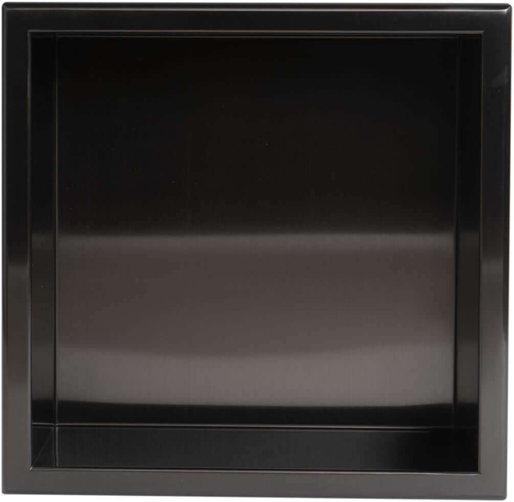 12" x 12" PVD Stainless Steel Niche in Brushed Black by Alfi brand