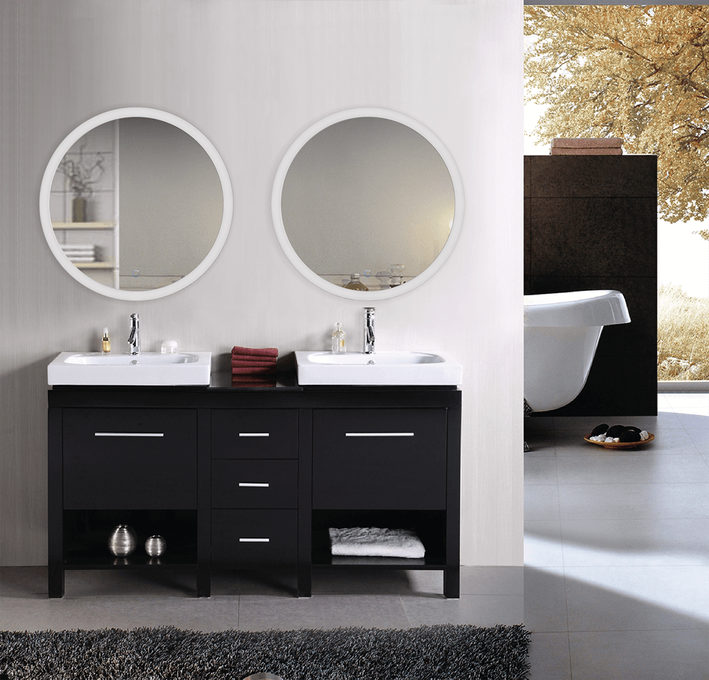 Krugg SOL Round LED Bathroom Mirror - 5 sizes