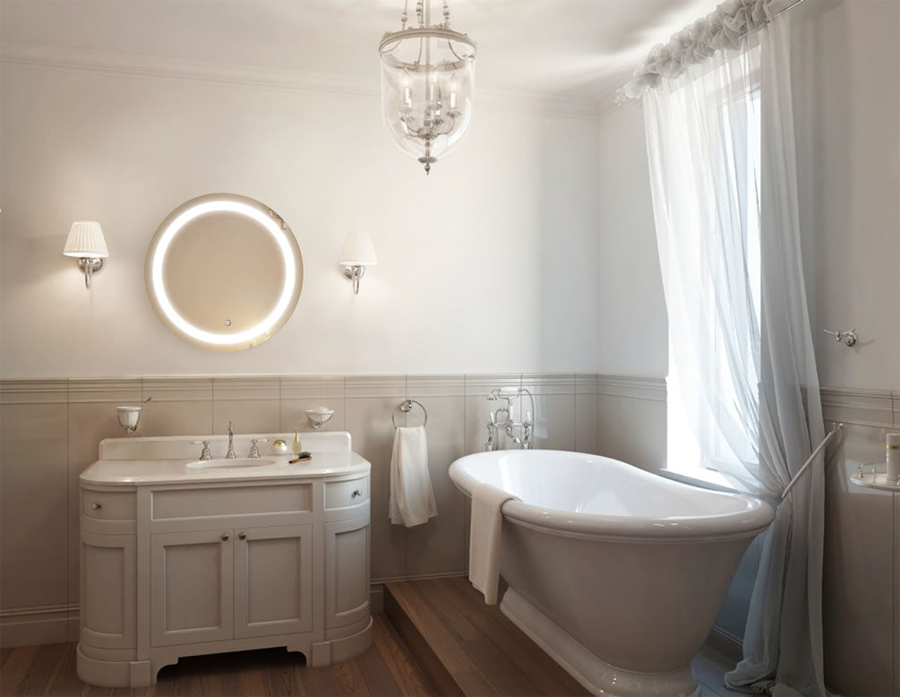 Icon 24" Round with 6,000k LED lighting.