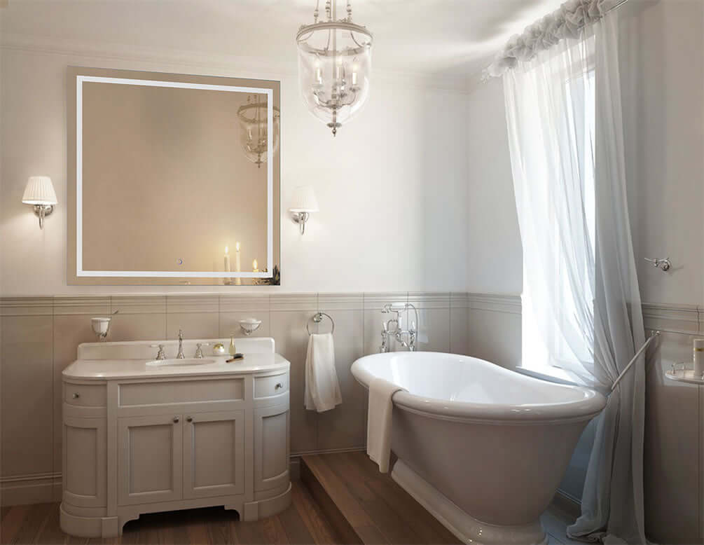 Icon 42" Square. CRI 90+, and 6,000k (daylight) LED lightinhg - best for makeup application.