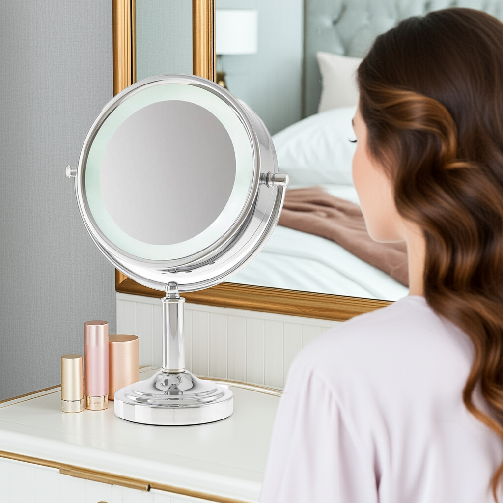 Danielle Creations 15x/1x LED Magnifying Mirror