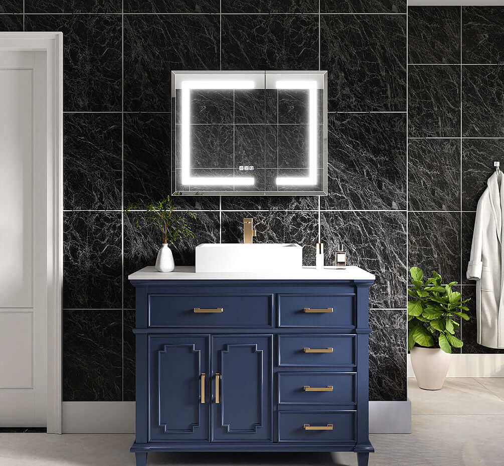 Mirror Luxe 30" Tacoma Full-Featured LED Medicine Cabinet