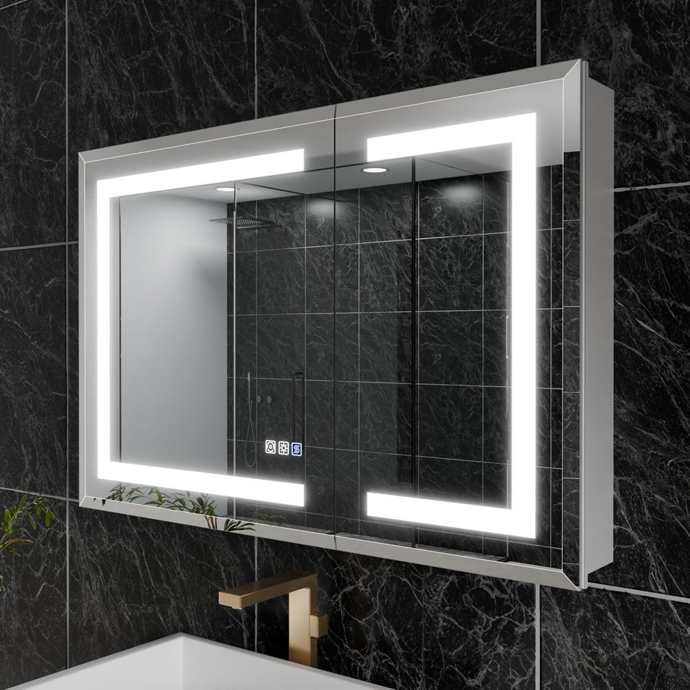 Mirror Luxe 36" Tacoma Full-Featured LED Medicine Cabinet