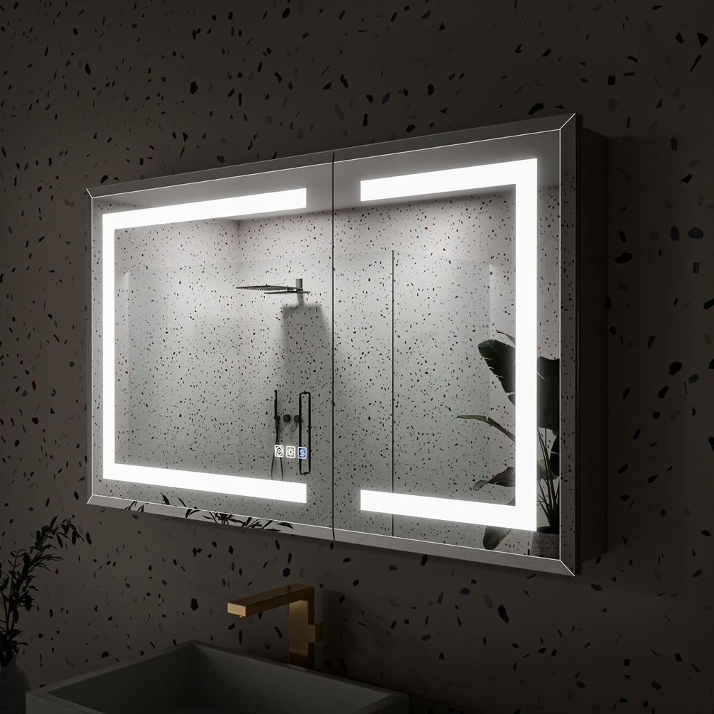 Mirror Luxe 40" Tacoma Full-Featured LED Medicine Cabinet