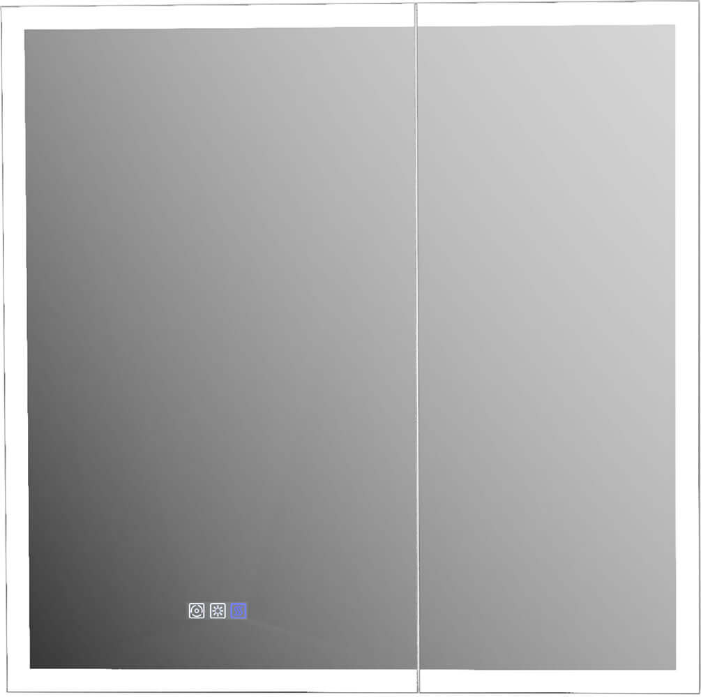 Bellingham Medicine Cabinet 30" x 30" High. Left Door 18" Wide. Right Door 12" Wide.