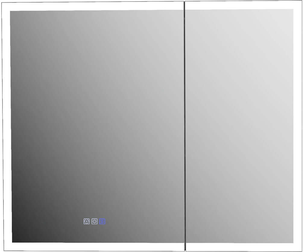Bellingham Medicine Cabinet 36" x 30" High. Left door 22" Wide. Right Door: 14" Wide.