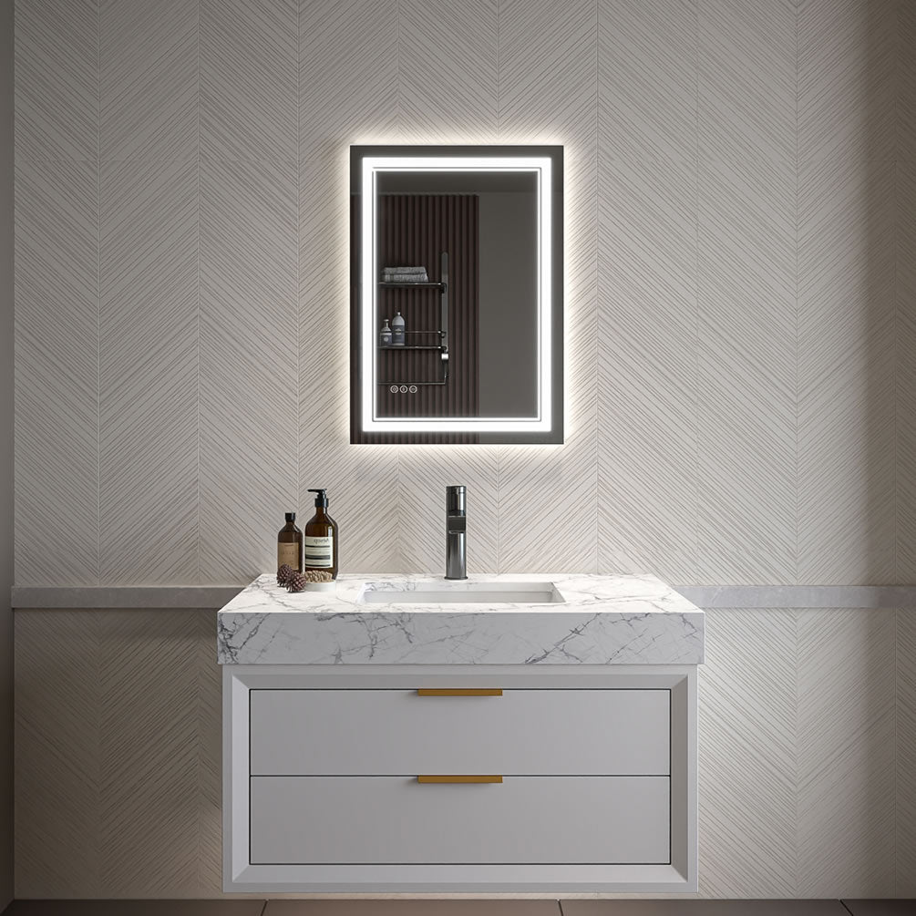 Covington LED Vanity Mirror 20/24/28" – Mirror Luxe - Perfect Makeup Mirrors