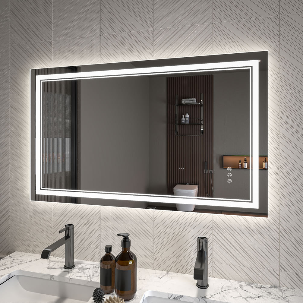 Covington LED Vanity Mirror 40/48" – Mirror Luxe - Perfect Makeup Mirrors
