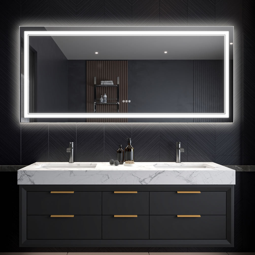 Covington LED Vanity Mirror 55/60" – Mirror Luxe - Perfect Makeup Mirrors