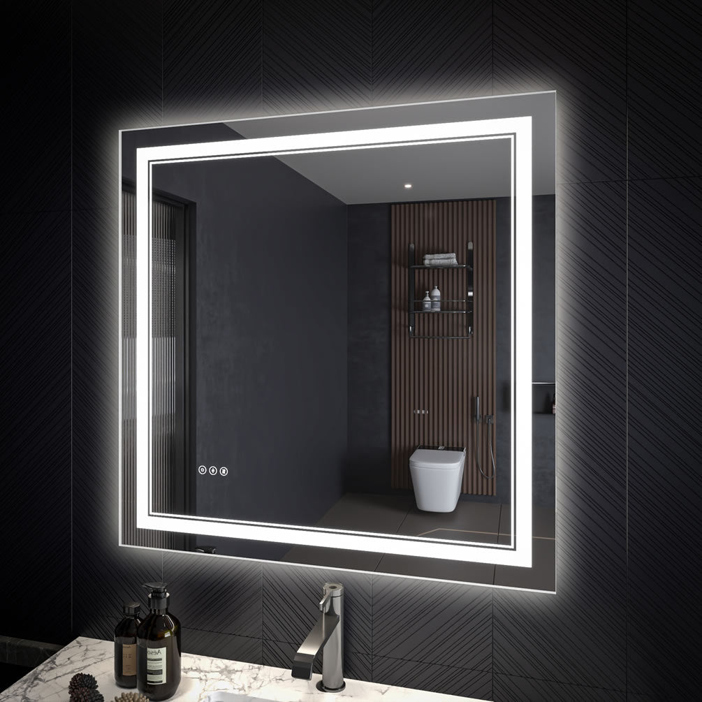 Covington 36" LED Bathroom Mirror – Mirror Luxe - Perfect Makeup Mirrors
