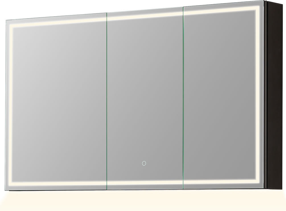 Altair Design Hesili 3-Door Mult-Featured Surface Mount LED Medicine Cabinet 48" x 28" High