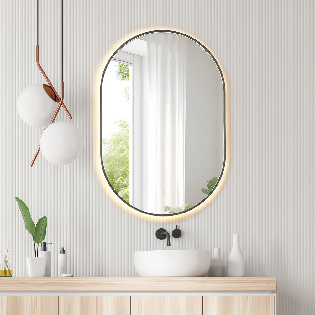 Long press on the touch sensor adjusts dimming from 100% full brightness to 10%, and any point in-between.