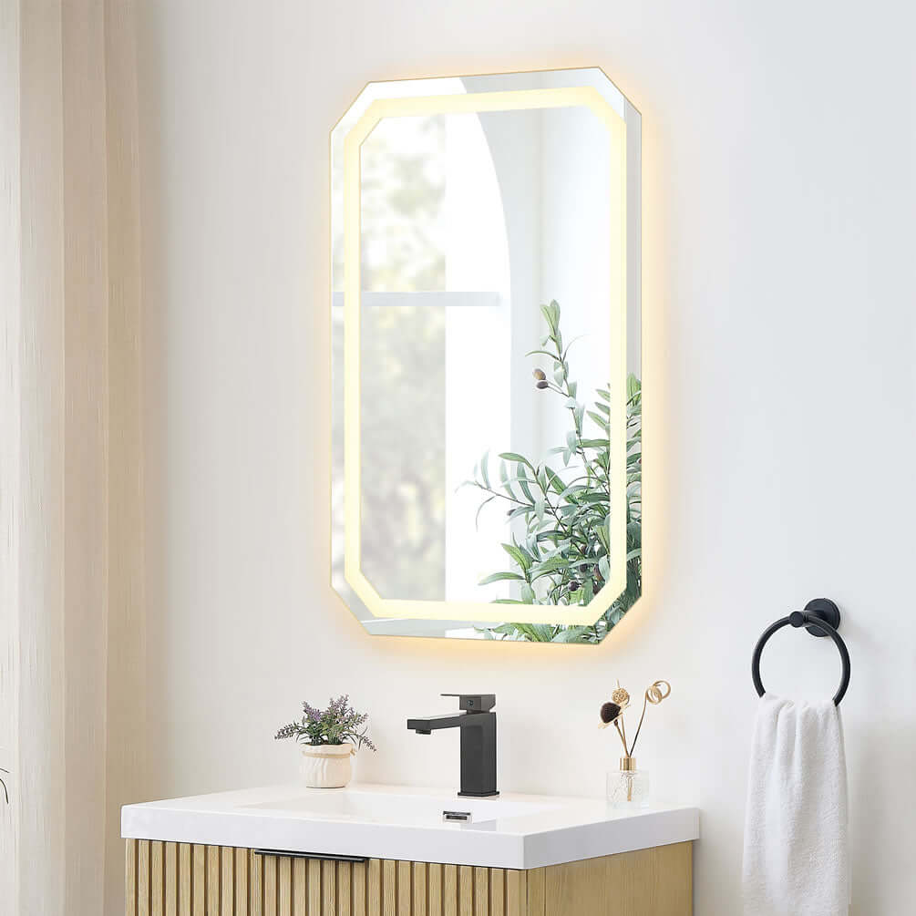 Electric defogger section keeps your mirror fog-free, even after a steamy shower.