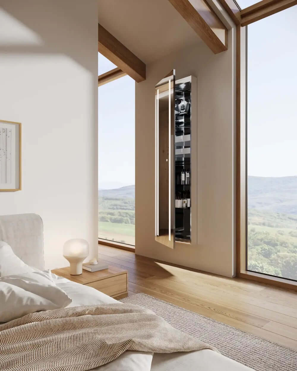 Electric Mirrors Ascencion Cabinet - it's both a wardrobe cabinet, and a medicine cabinet - use it as either, or both!