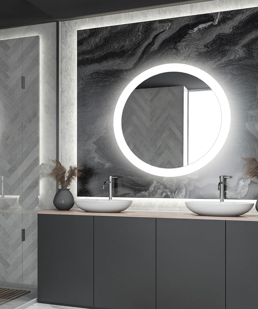 Grandeur LED Vanity Mirror – Bathroom Glam - Cordova - Perfect Makeup Mirrors